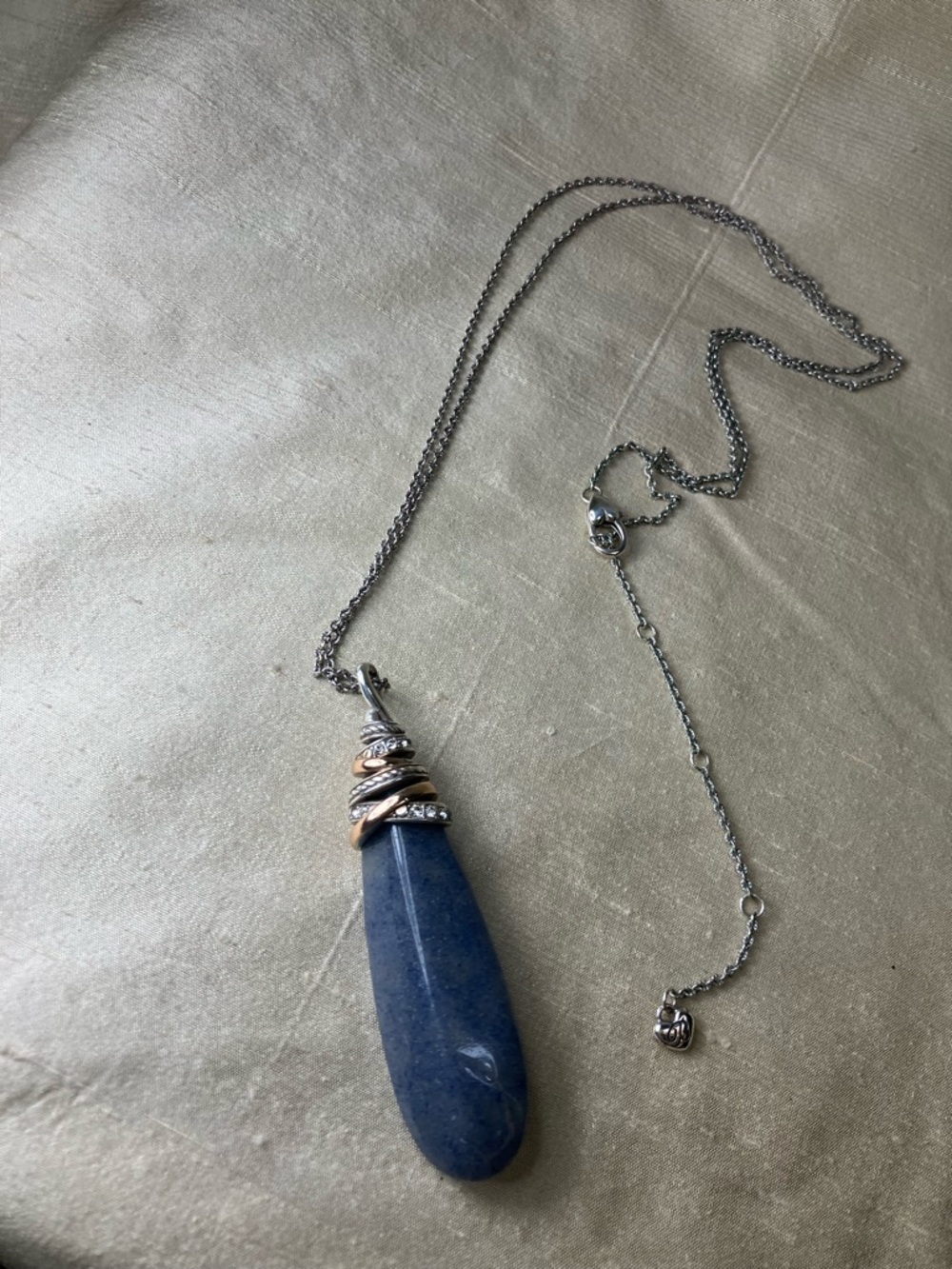 Brighton Blue Quartz Neptune’s Rings Necklace